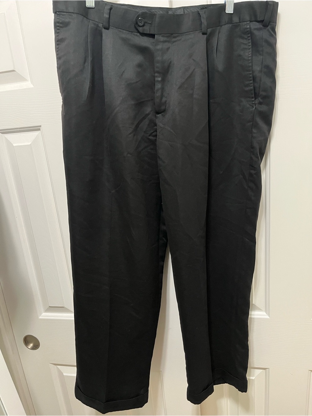 George Black Men's Pleated Dress Pants